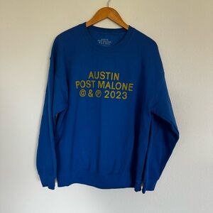 POST MALONE AUSTIN TOUR CREWNECK SWEATSHIRT SIZE LARGE